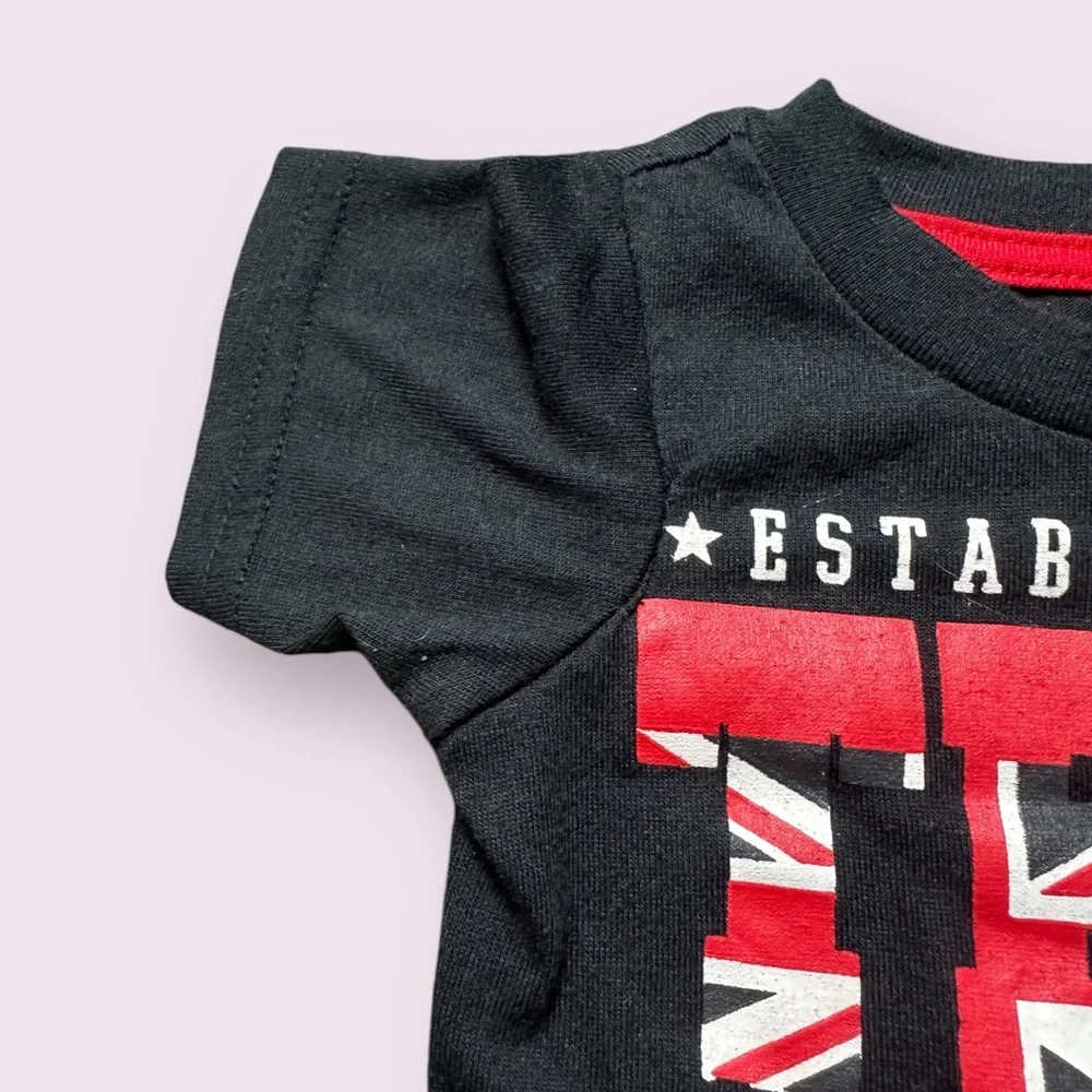 Baby Team Coogi Black Short Sleeve Tee Shirt Size 6-9 Months